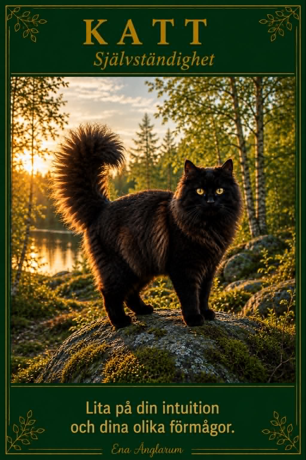 Katt kraftdjurskort